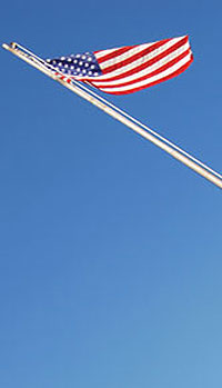 Photo of American Flag Flying Over US Consulate